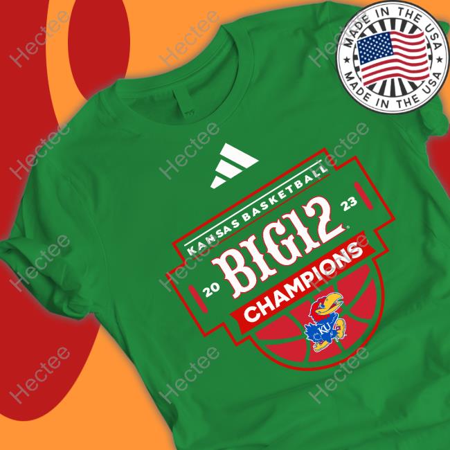 Kansas Basketball 2023 Big 12 Champion Tee Shirt Kansas Basketball 2023 Big 12 Champion Tee Shirt