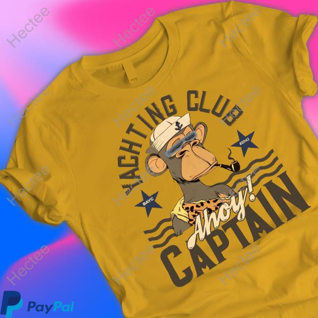 Bored Ape Yachting Club Bayc 8942 Ahoy Captain Official Shirt Bored Ape Yachting Club Bayc 8942 Ahoy Captain Official Shirt