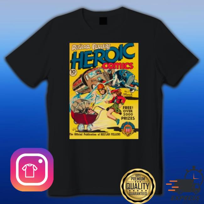 Fellers Heroic 90S Comic Design shirt Fellers Heroic 90S Comic Design shirt