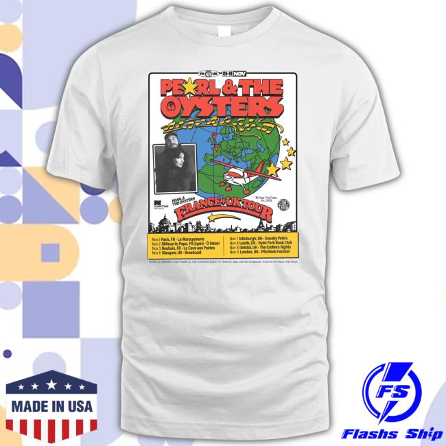 Pearl & The Oysters 2023 Asia Tour Posters T-Shirt Pearl & The Oysters 2023 Asia Tour Posters T-Shirt