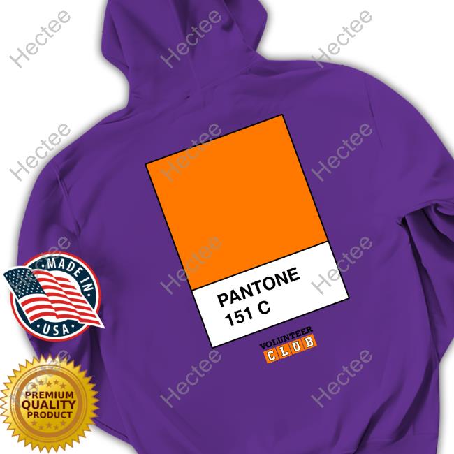 The Volunteer Club The Right Orange Pantone 151 C Hooded Sweatshirt The Volunteer Club The Right Orange Pantone 151 C Hooded Sweatshirt