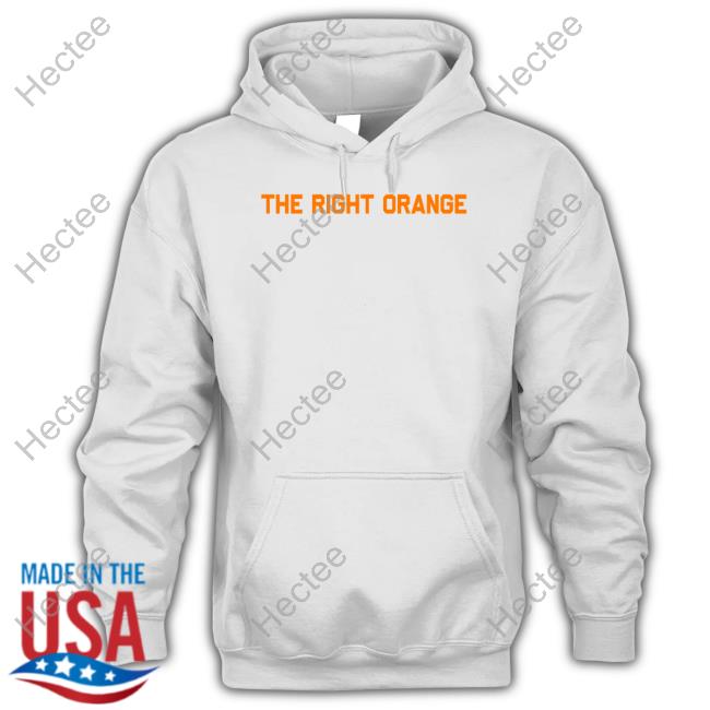 The Volunteer Club The Right Orange Pantone 151 C Hooded Sweatshirt The Volunteer Club The Right Orange Pantone 151 C Hooded Sweatshirt