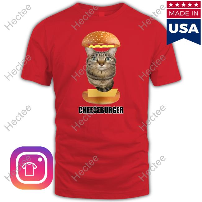 Goofyahhtees Merch Cat Cheeseburger Shirt Goofyahhtees Merch Cat Cheeseburger Shirt