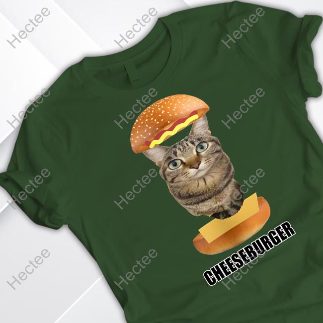 Goofyahhtees Merch Cat Cheeseburger Shirt Goofyahhtees Merch Cat Cheeseburger Shirt