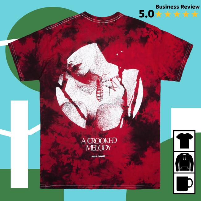 Official Merch Bar Holding Absence Crooked Melody Tees Red Tie Dye MerchBar Official Merch Bar Holding Absence Crooked Melody Tees Red Tie Dye MerchBar