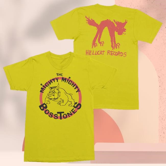 Official The Mighty Mighty Bosstones Hellcat Bulldog T-Shirt Yellow Shirt Official The Mighty Mighty Bosstones Hellcat Bulldog T-Shirt Yellow Shirt