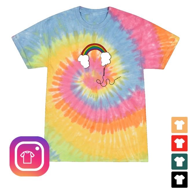 Siamusic Shop Headphones Tie Dye Tee Siamusic Shop Headphones Tie Dye Tee