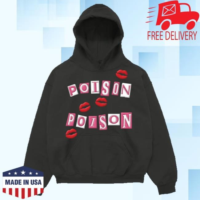 Reneé Rapp Official Store Poison Poison Hoodie Black Crewneck Sweatshirt Reneé Rapp Official Store Poison Poison Hoodie Black Crewneck Sweatshirt
