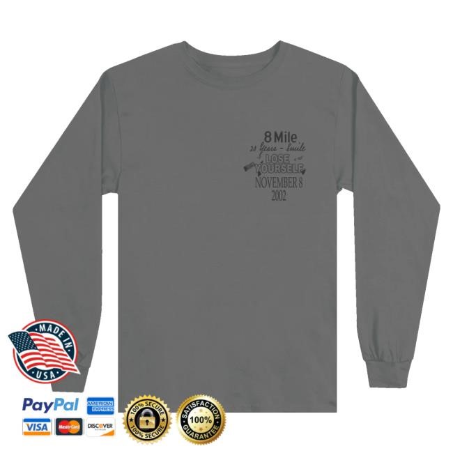 Eminem Merch Store 8 Mile Lose Yourself Hooded Sweatshirt Eminem Merch Store 8 Mile Lose Yourself Hooded Sweatshirt