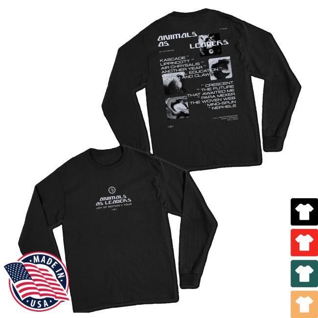 Animals As Leaders Merch Joy Of Motion Tour Sweaters Animals As Leaders Merch Joy Of Motion Tour Sweaters