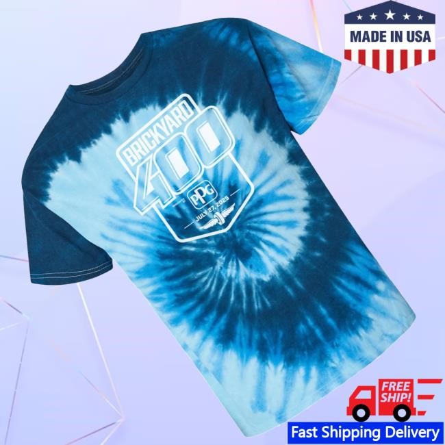Official 2025 Brickyard 400 Tie Dye Sweatshirt - Hectee