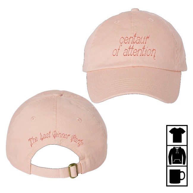 Trending The Last Dinner Party Merch Centaur Of Attention Pink Trucker Hat - Hectee