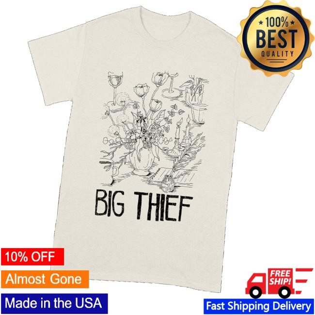 Big Thief Merch Store Shop Flowers & Candles Tee Shirt - Hectee