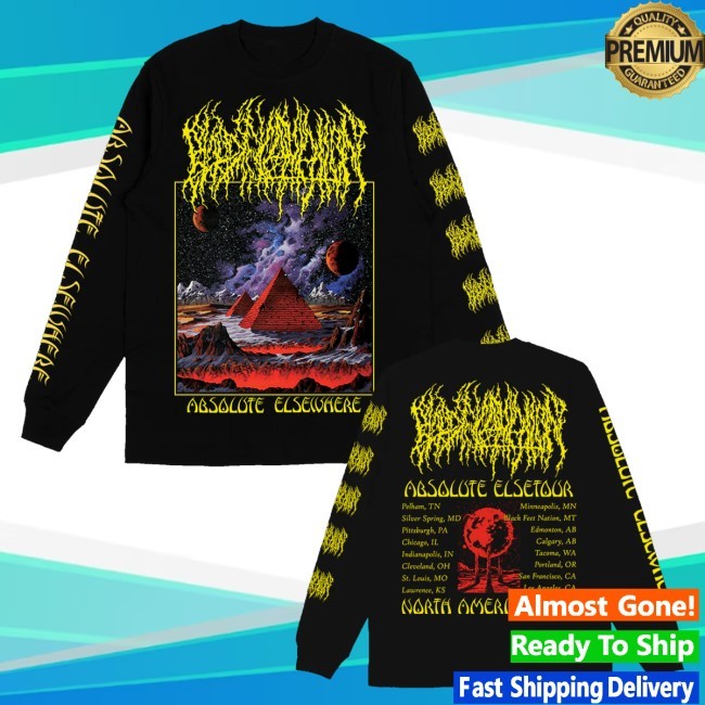 Official Blood Incantation Merch Absolute Elsewhere Summer 2025 Tour Shirts Black - Hectee