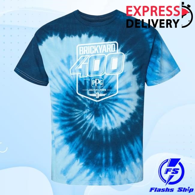 Official 2025 Brickyard 400 Tie Dye Sweatshirt - Hectee