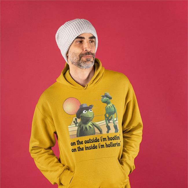 Kermit Hootin And Hollerin On The Outside I’M Hootin’ Shirt