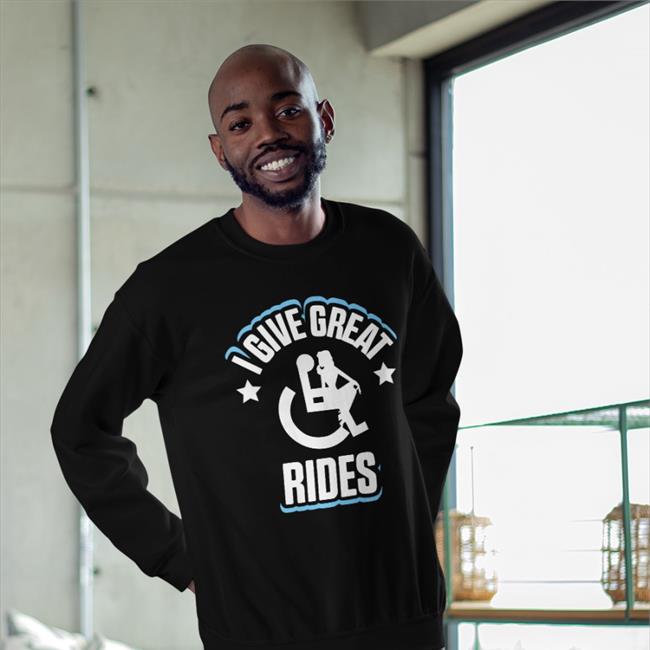 Ricky Berwick Wheelchair With Stripper I Give Great Rides Shirt I Give Great Rides Wheelchair Shirt