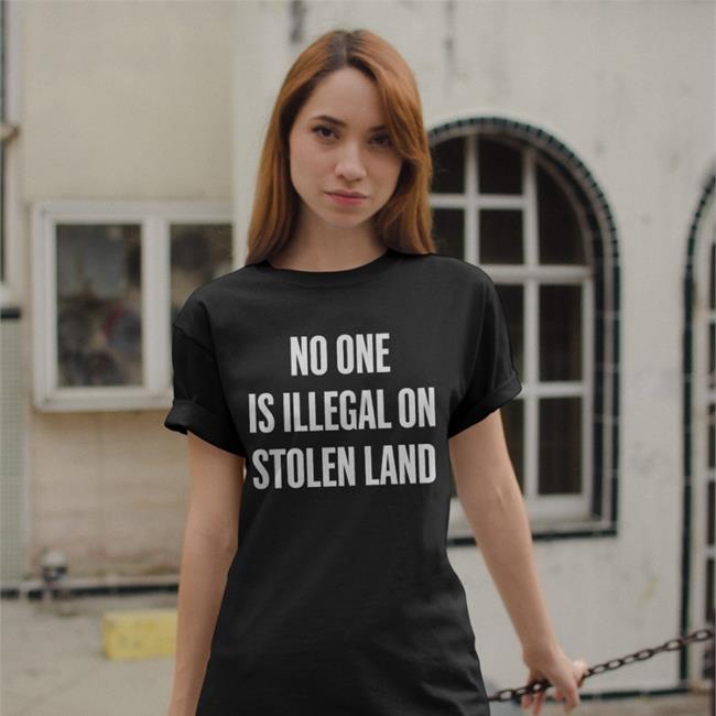 No One Is Illegal On Stolen Land Fuck I.C.E Ghetto Rodeo Hooded Sweatshirt