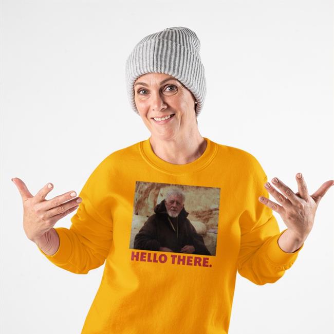 Ewan Mcgregor Wearing Obi-Wan Hello There T Shirts