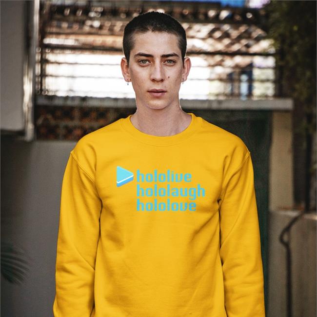 Hololive Hololaugh Hololove Shirt White