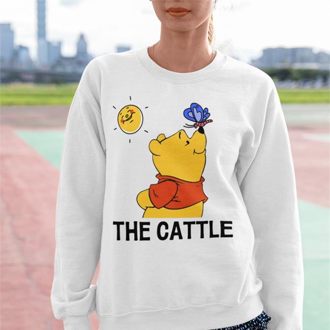 The Cattle Pooh Bear Sweatshirt Poorly Translated Shirts