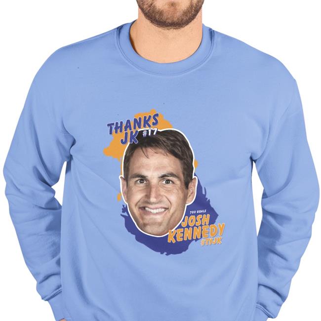 West Coast Eagles Thanks Jk 17 700 Goals Josh Kennedy Tyjk Shirt