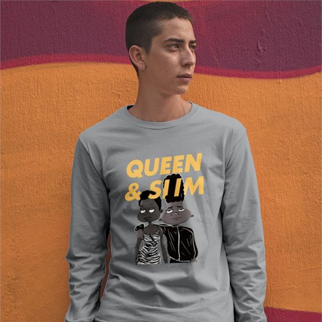 Bam Wearing Queen And Slim Tee Shirt NBA
