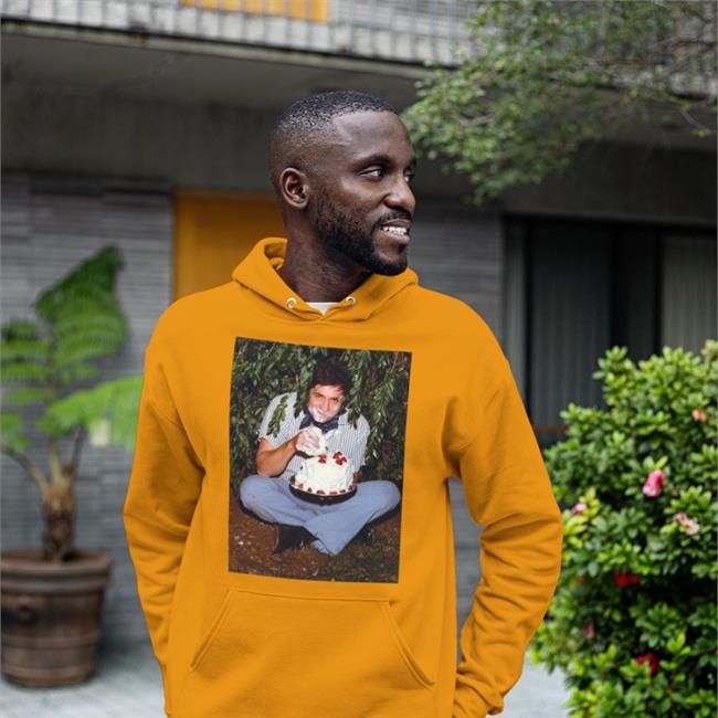 Johnny Cash Eating Cake Sweatshirt White