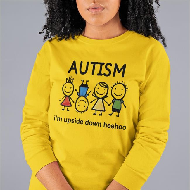 Autism I'm Upside Down Heehoo Shirt White Lahah Chuugagotoku