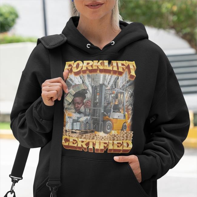 Swag Stim Ulus Merch Forklift Certified Hooded Sweatshirt Swagstimulus.Com