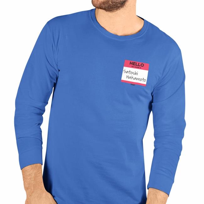Fomo21 Merch Hello My Name Is Satoshi Nakamoto New Shirt Isabella