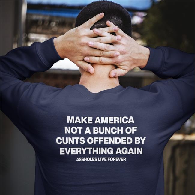 Us Make America Not A Bunch Of Cunts Offended Hoodie Department Of Fuckery