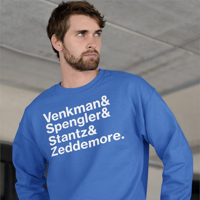Venkman Spengler Stantz Zeddemore Sweatshirt Baseball Chickie