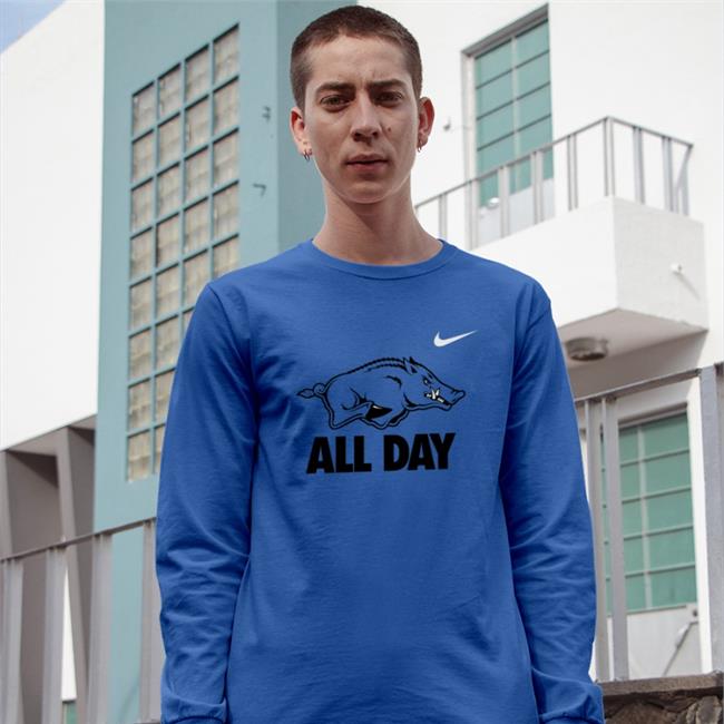 Ran Hogs All Day Shirts FQ Arkansas