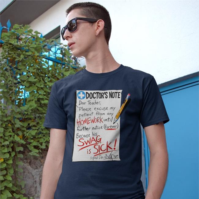 Weird Thrift Store Shirts Doctor's Note Dear Teacher Please Excuse My Patient Shirt