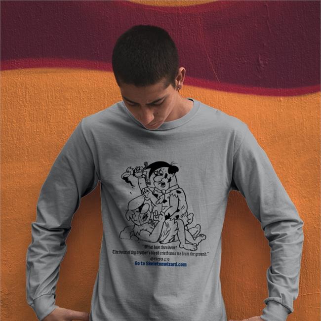 Rory Blank What Hast Thou Done Cain And Abel Tee Shirts White