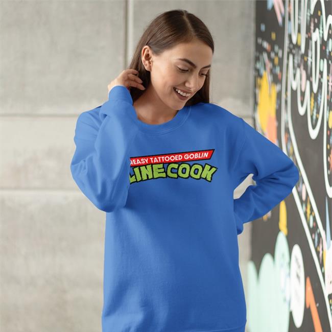 Linecook Long Sleeve T Shirt Greasy Tattooed Goblin Linecook Shirt