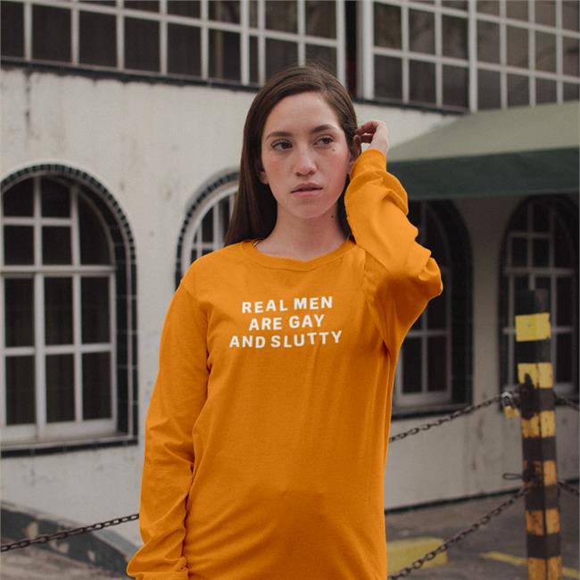 Real Men Are Gay And Slutty Tee Ghost Eddie Real Men Are Gay And Slutty Hoodie