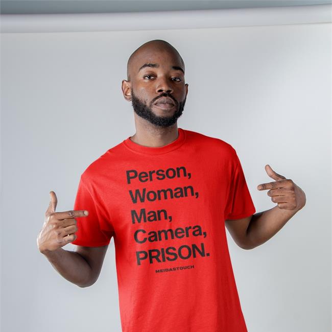Meidastouch Merch Person, Woman, Man, Camera, Prison Shirt