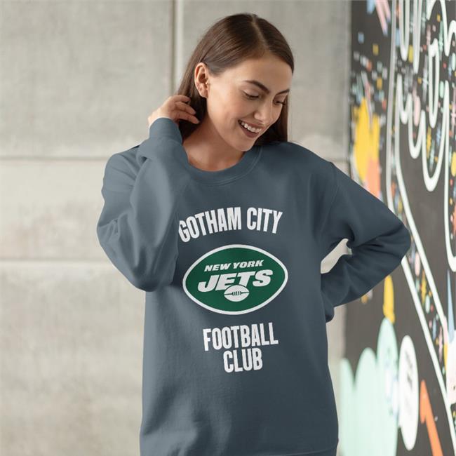Gotham City Football Club New York Jets Logo Hoodie
