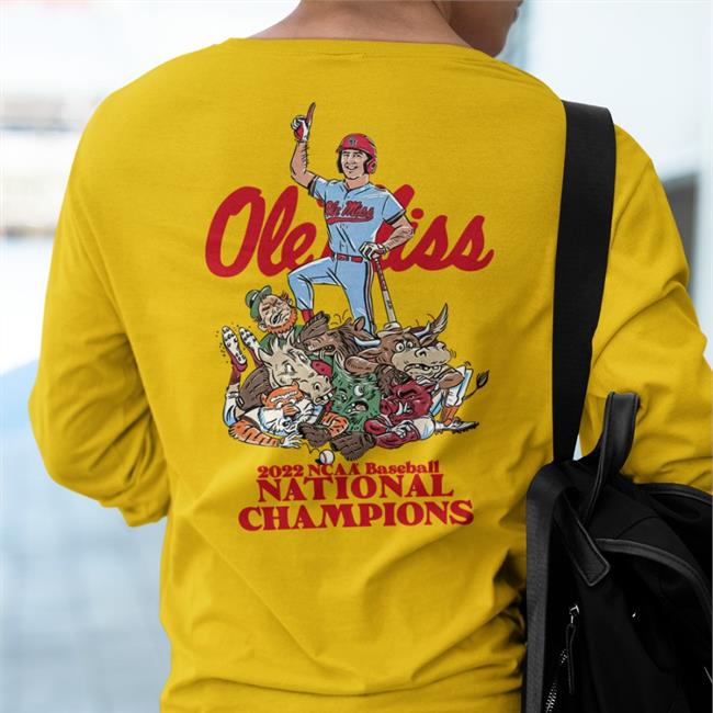 Ole Miss Athletics Merch Ole Miss 2022 Ncaa Baseball National Champions Shirt Olemisssports