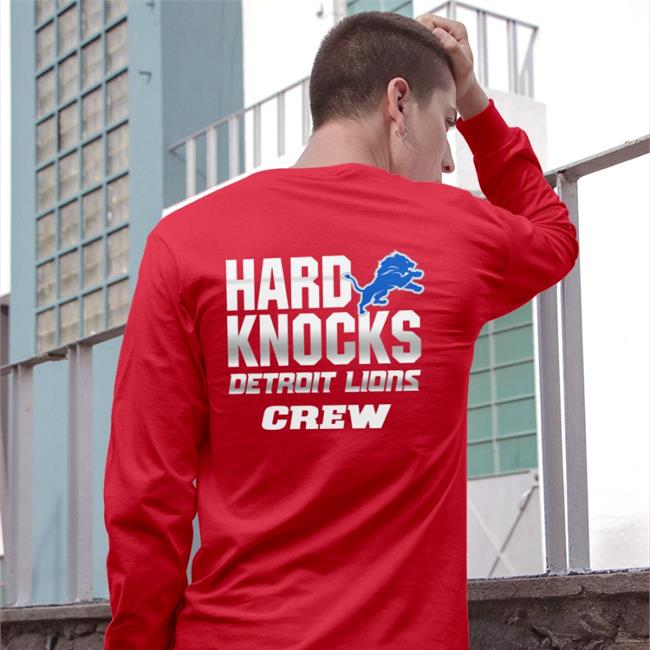 Hard Knock Detroit Lions Crew T Shirts Hard Knock Detroit Lions Crew Shirt Nfl Films Blue