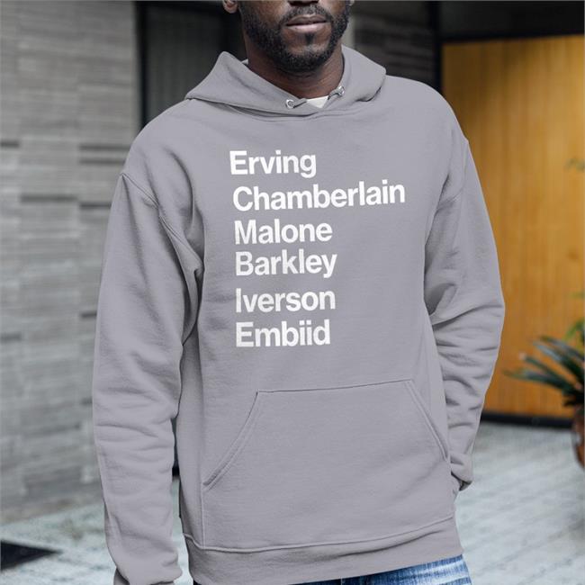 Erving Chamberlain Malone Barley Iverson Embiid Tee Shirt Nathan Moult