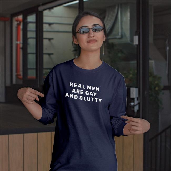 Ghost Eddie Real Men Are Gay And Slutty Shirt