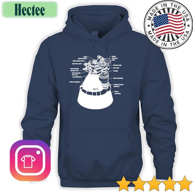 EverydayAstronaut F-1 Engine Schematics T Shirt
