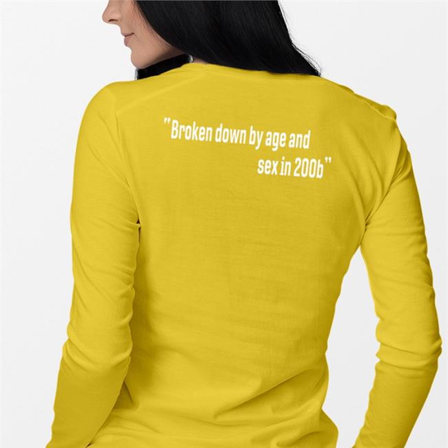 Broken Down By Age And Sex In 200B Sweatshirt