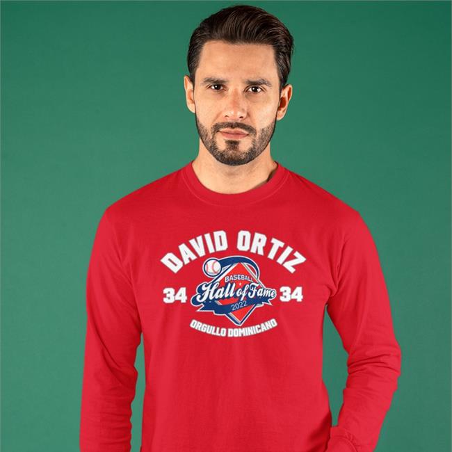 David Ortiz Baseball Hall Of Fame Orgullo Dominicano Shirt Cut4 Red Sox
