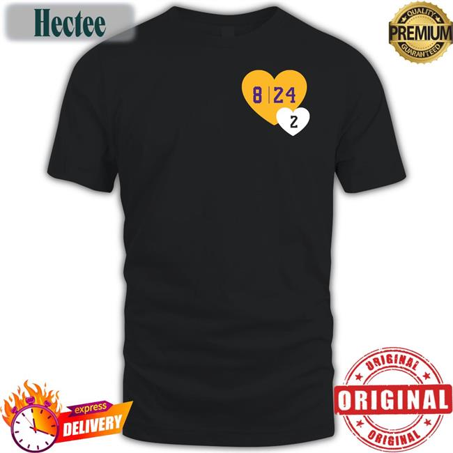 Kobe Bryant 8 24 2 Hearts Shirt