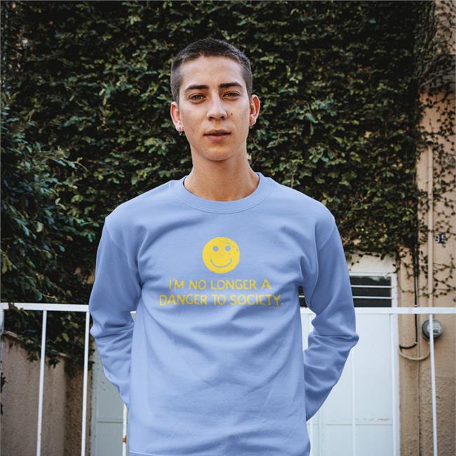 Smiley I'm No Longer A Danger To Society T Shirt