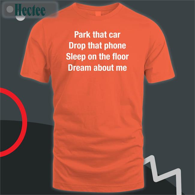 Park That Car Drop That Phone Sleep On The Floor Dream About Me T Shirt Anthems For A Seventeen Year Old Girl